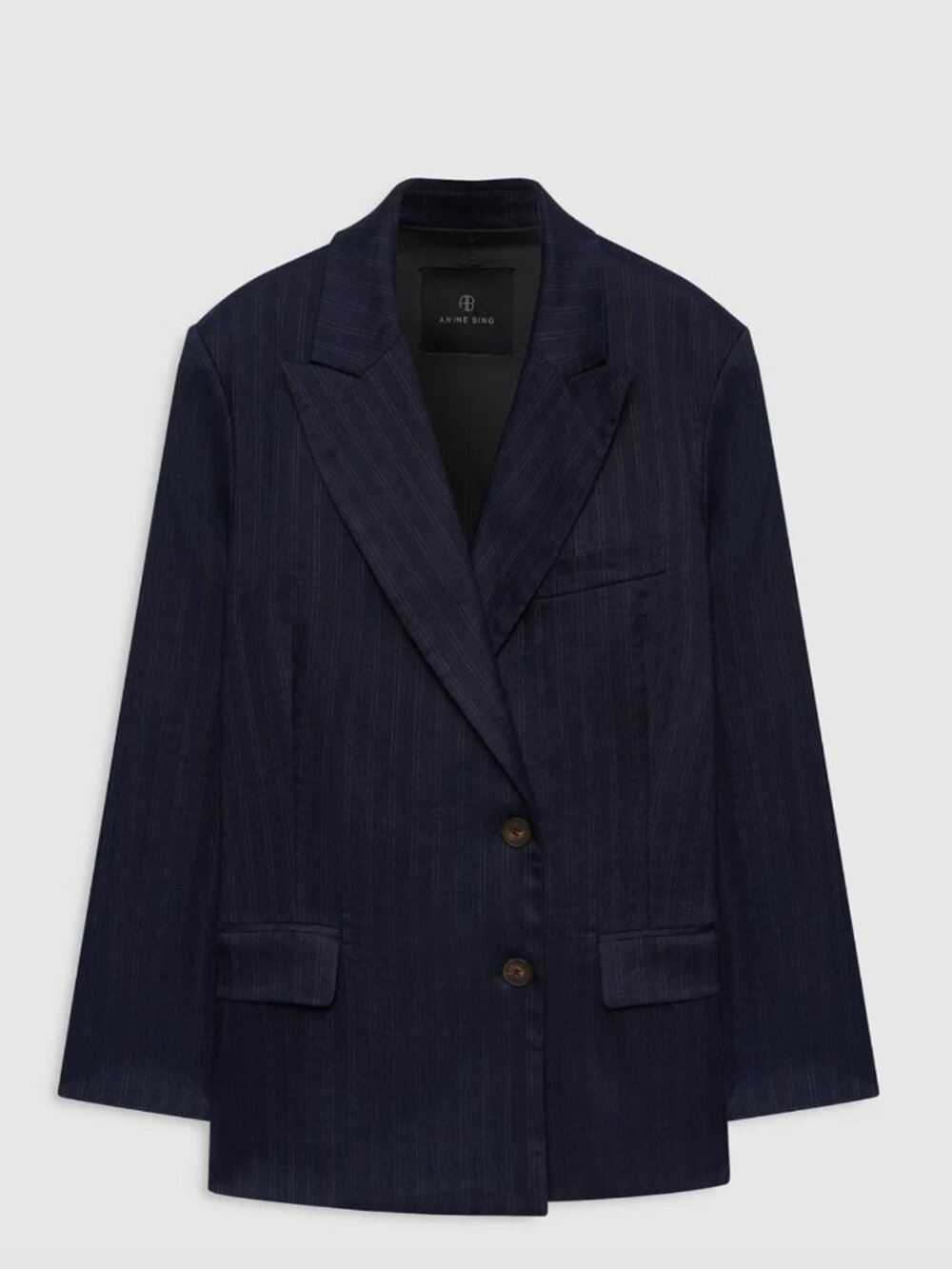 Aretha Blazer- Navy Pinstripe -Anine Bing-US 6/EU 36